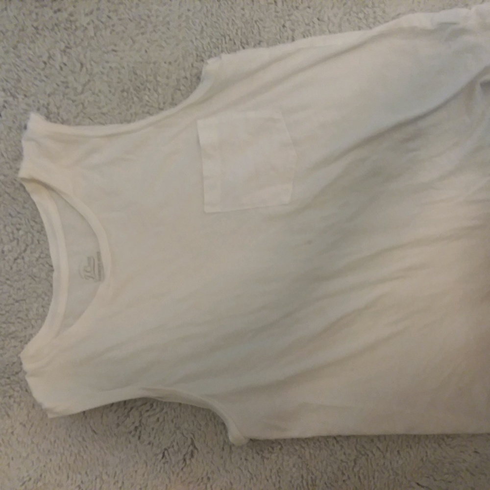 White Tank Top With Pocket